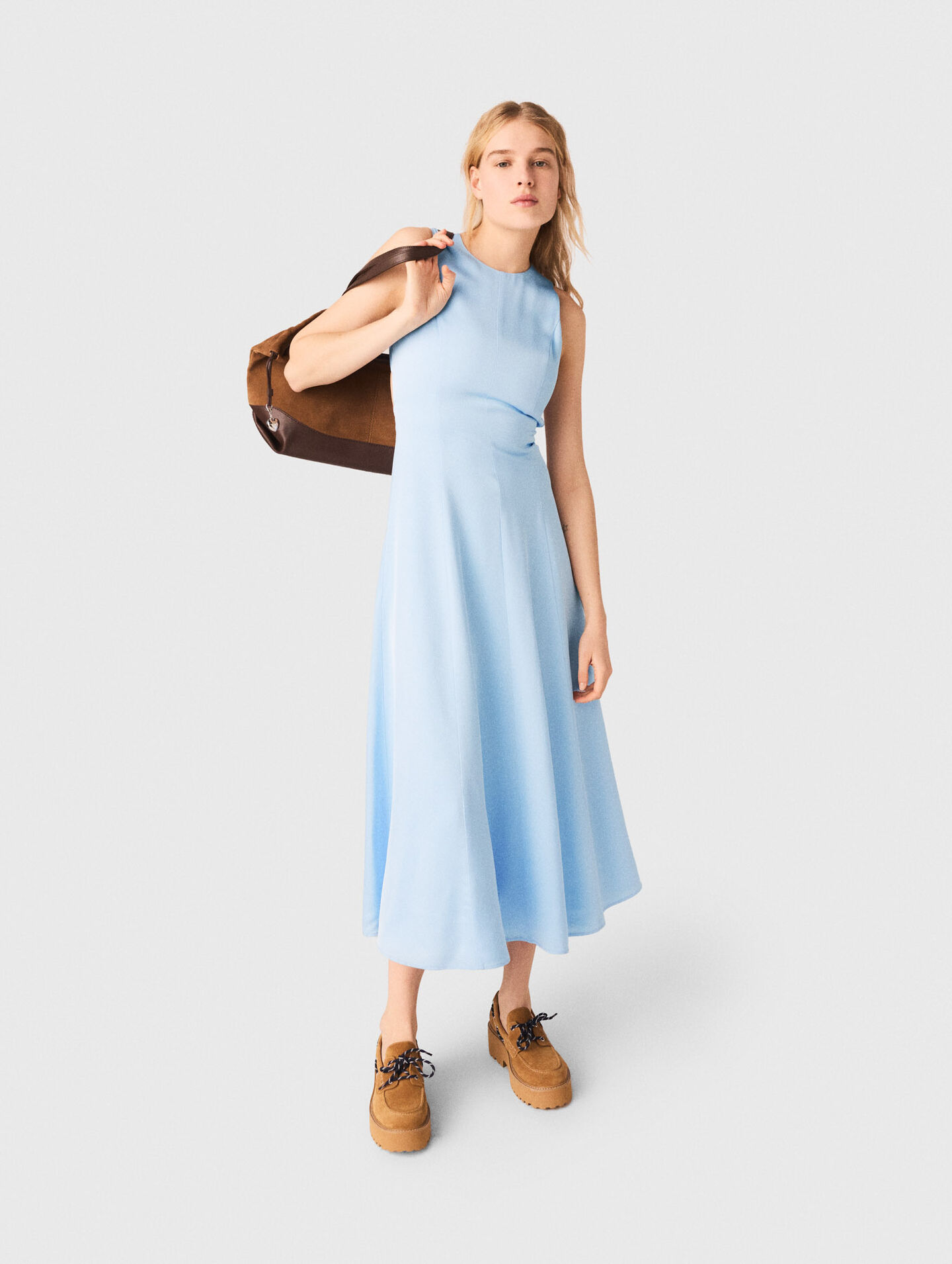 Open-back maxi dress